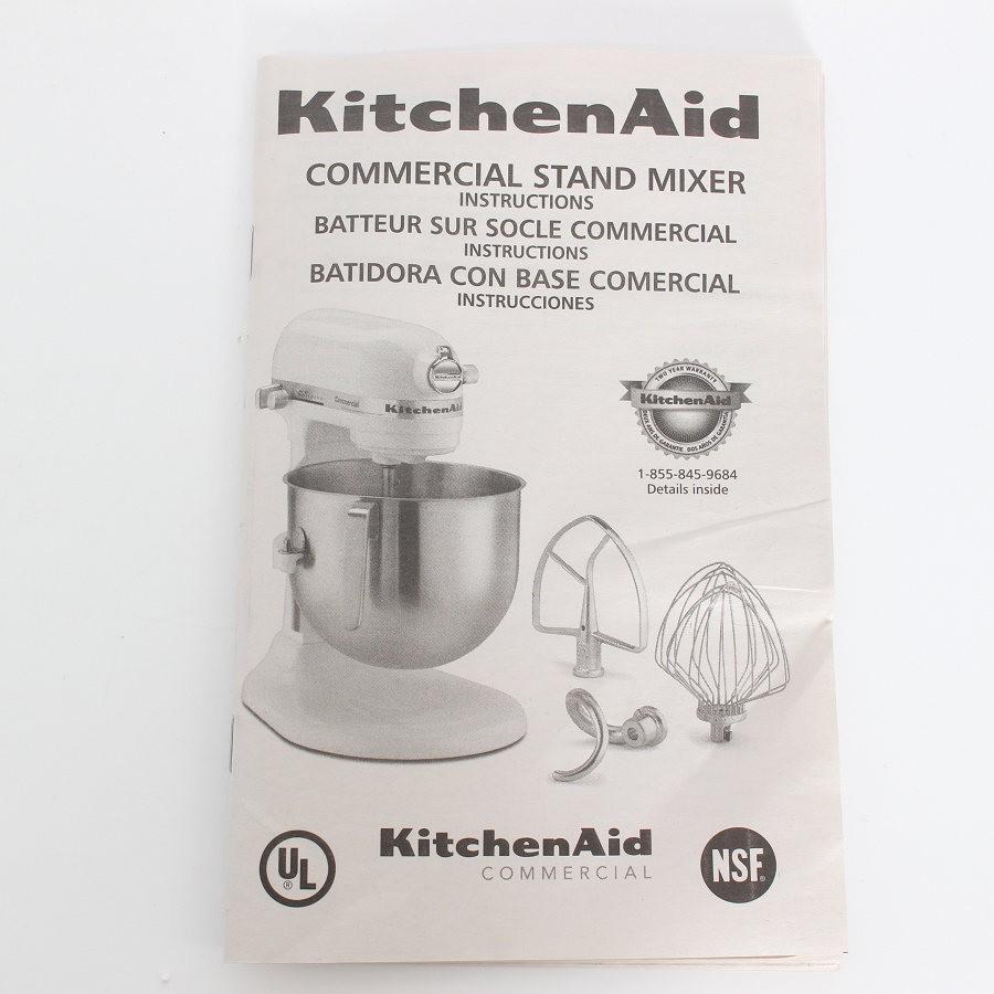 ボーナスストア+5％【美品】キッチンエイド KSM8WH ホワイト スタンドミキサー KSMC865WH KitchenAid 本体 |  | 09
