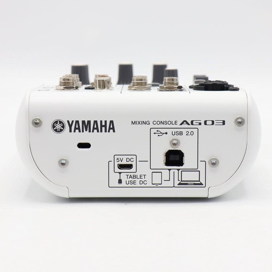 ボーナスストア+5％【美品】ヤマハ ウェブキャスティングミキサー AG03 ホワイト 3チャンネル ミキシングコンソール YAMAHA 本体 |  | 03