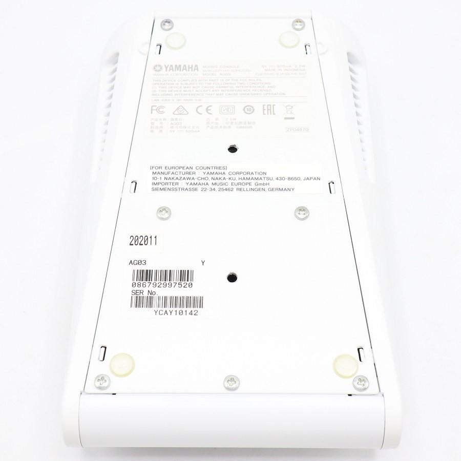 ボーナスストア+5％【美品】ヤマハ ウェブキャスティングミキサー AG03 ホワイト 3チャンネル ミキシングコンソール YAMAHA 本体 |  | 07