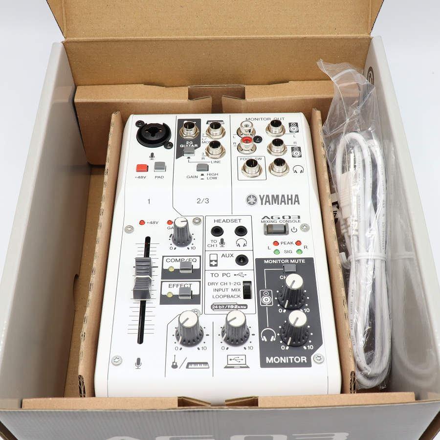 ボーナスストア+5％【美品】ヤマハ ウェブキャスティングミキサー AG03 ホワイト 3チャンネル ミキシングコンソール YAMAHA 本体 |  | 09