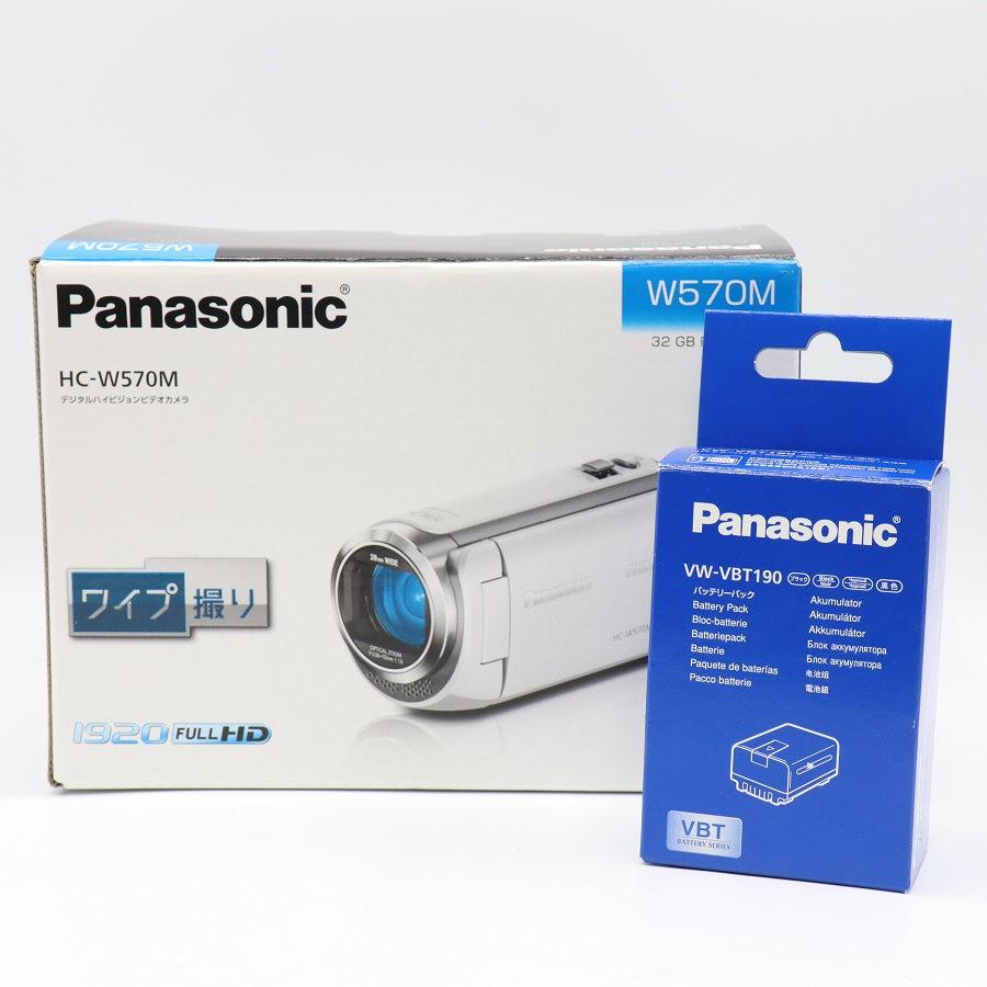 ボーナスストア+5％【美品】パナソニック HC-W570M-W ホワイト 予備バッテリー・クリーニングクロス付き フルハイビジョンビデオカメラ Panasonic 本体 |  | 12