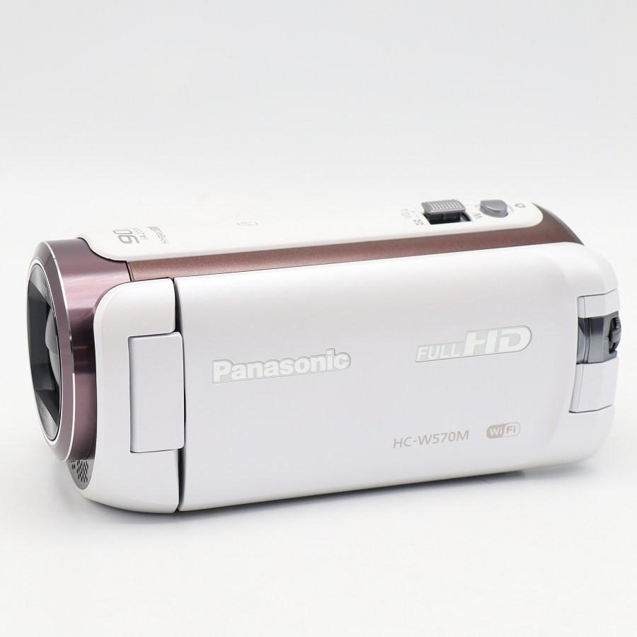 ボーナスストア+5％【美品】パナソニック HC-W570M-W ホワイト 予備バッテリー・クリーニングクロス付き フルハイビジョンビデオカメラ Panasonic 本体 |  | 01