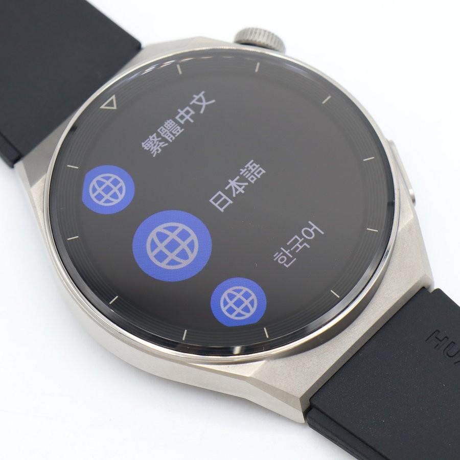 ボーナスストア+5％【美品】HUAWEI WATCH GT3 Pro 46mm ODN-B19 チタン アクティブモデル ブラック スマートウォッチ ファーウェイウォッチ 本体 |  | 04