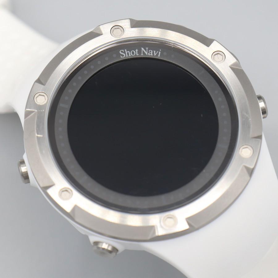 ボーナスストア+5％【美品】Shot Navi Evolve SE ホワイト 腕時計型