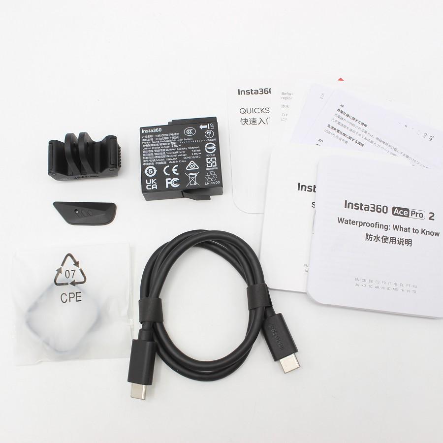 ボーナスストア+5％【美品】Insta360 Ace Pro 2 CINSBBGA ミッドナイトブラック デュアルバッテリー アクションカメラ インスタ360 本体 |  | 06