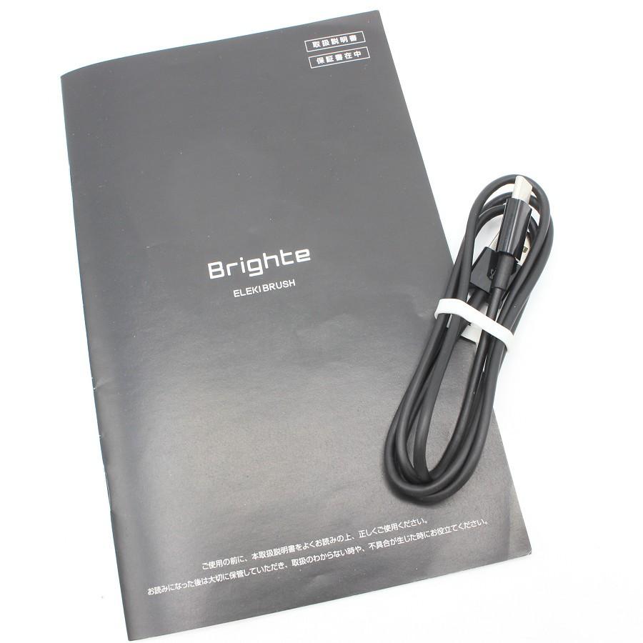 ボーナスストア+5％【美品】Brighte ELEKI BRUSH BRT-FS145 ブラック 美顔器 EMS フェイスケア ブライト エレキブラシ 本体 |  | 08