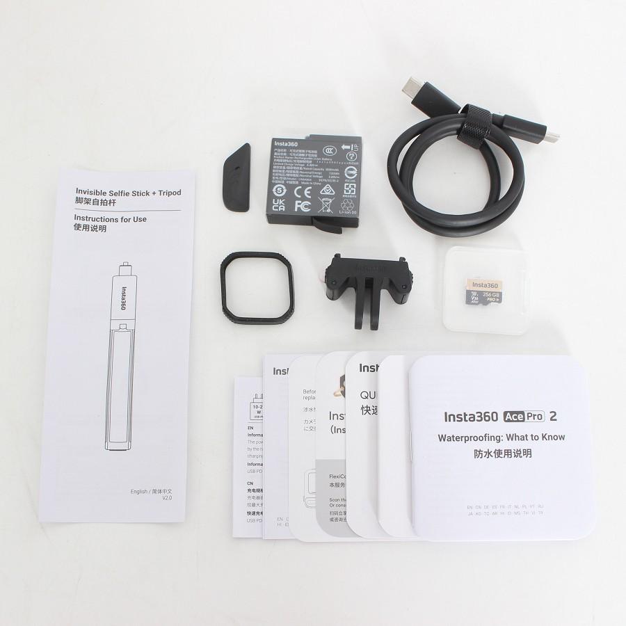 ボーナスストア+5％【美品】Insta360 Ace Pro 2 CINSBBGA ミッドナイトブラック 追加アクセサリー多数付属 デュアルバッテリー |  | 08
