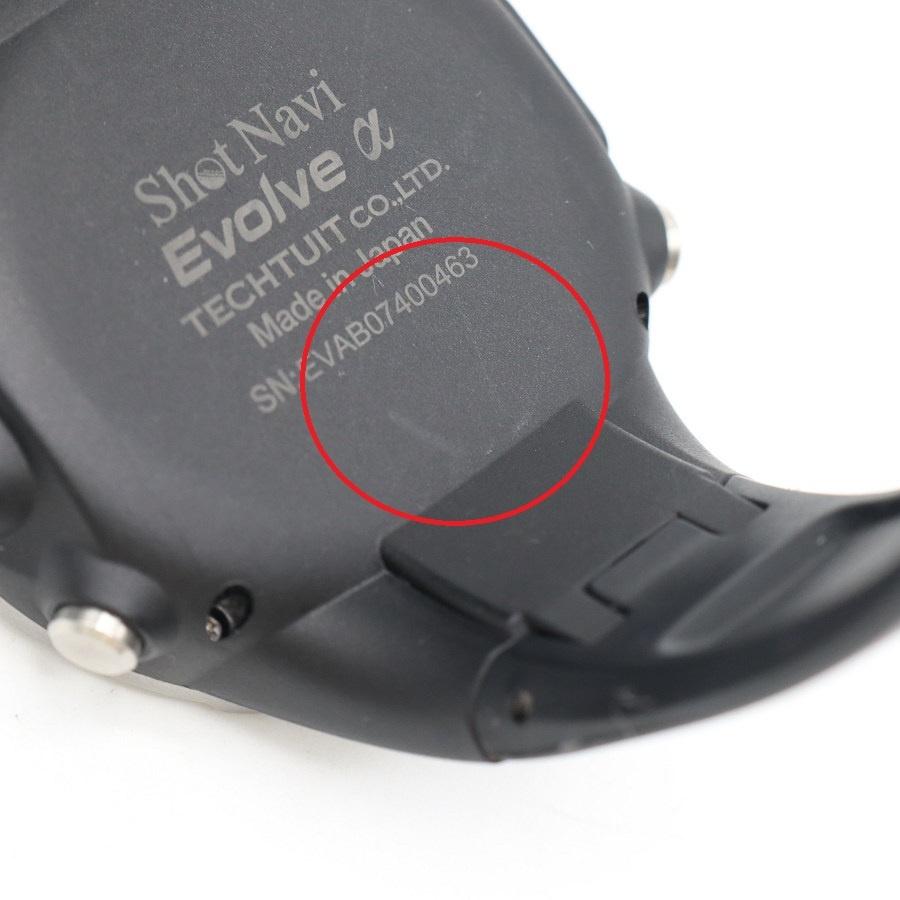 【ボーナスストア+5％】Shot Navi Evolve α ブラック 腕時計型ゴルフ用GPSナビ ショットナビ エボルブ アルファー 本体 |  | 09