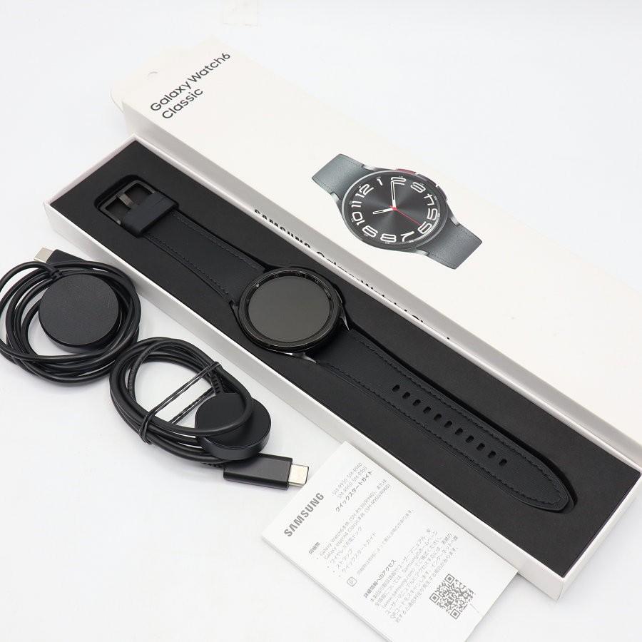 ボーナスストア+5％【美品】SAMSUNG Galaxy Watch6 Classic 43mm SM-R950NZKAXJP ブラック スマートウォッチ サムスン ギャラクシーウォッチ 本体 | 