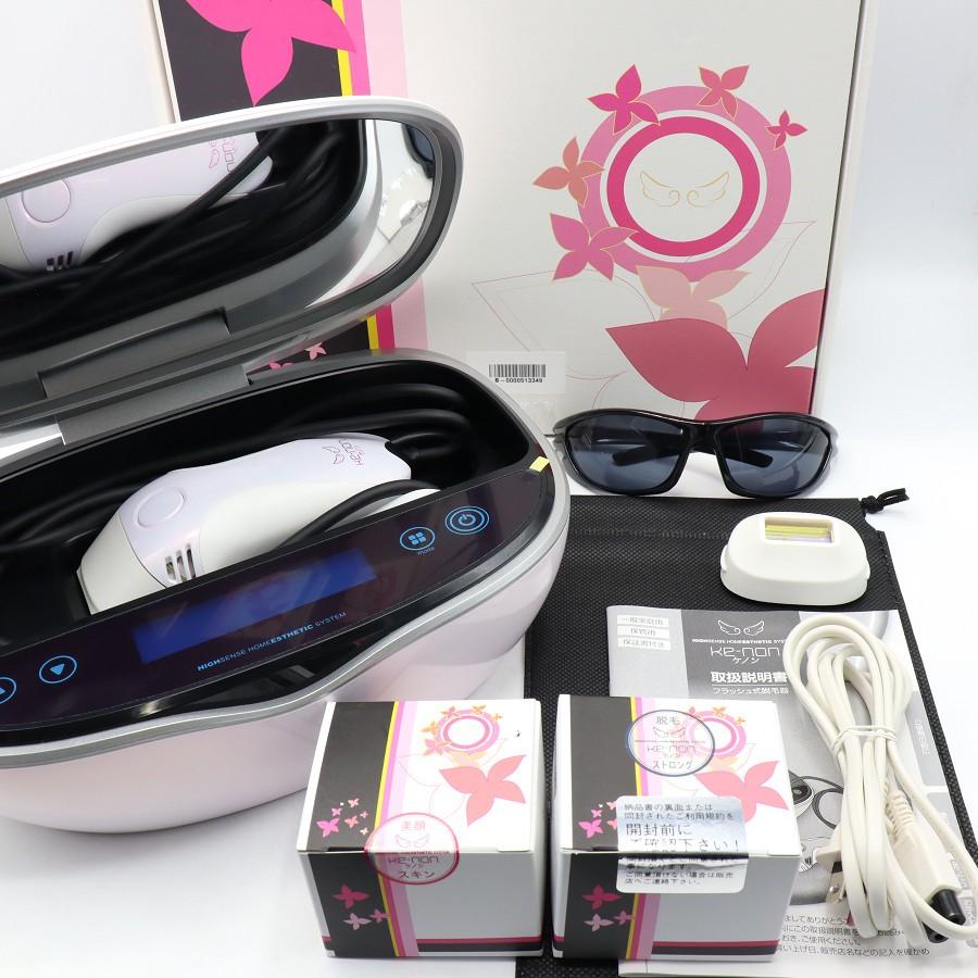 ボーナスストア+5％【美品】ケノン Ver.8.0 カートリッジ4点 スーパープレミアム+ストロング+ストロング+スキン 脱毛器 kenon 本体 | 