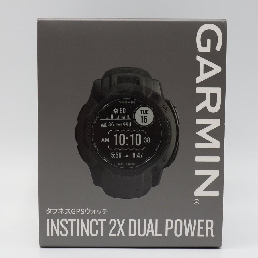 ボーナスストア+5％【美品】GARMIN Instinct 2X Dual Power Graphite 010-02805-22 スマートウォッチ ガーミン インスティンクト デュアルパワー 本体_15