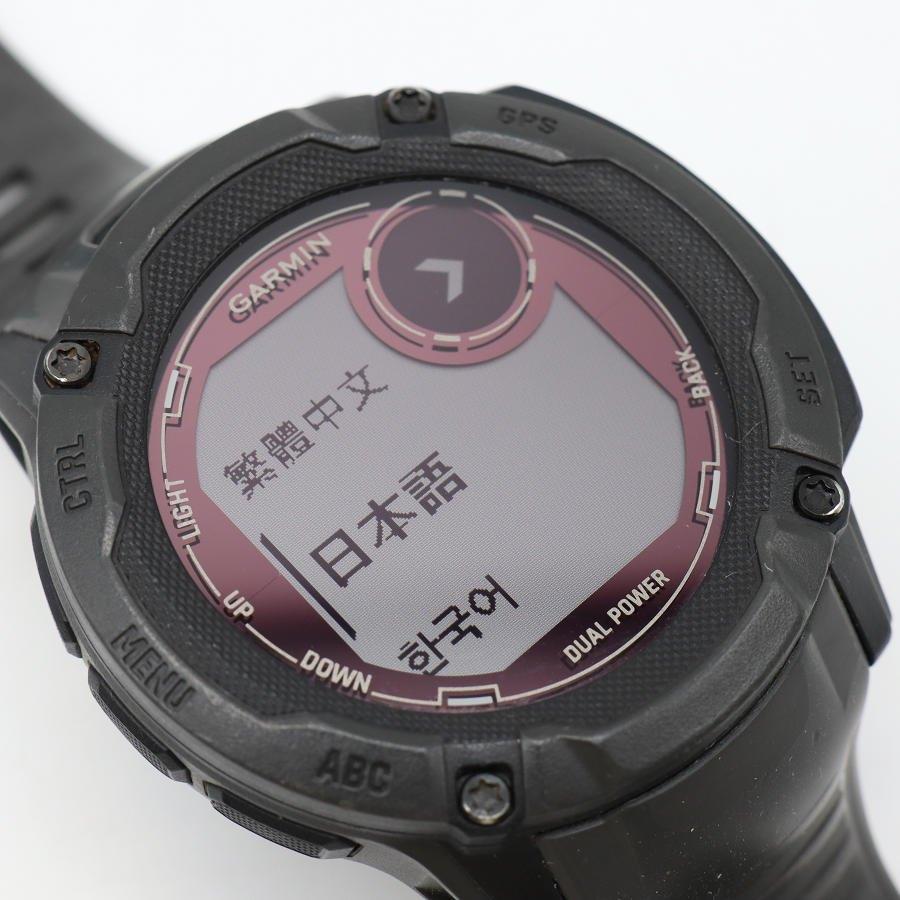 ボーナスストア+5％【美品】GARMIN Instinct 2X Dual Power Graphite 010-02805-22 スマートウォッチ ガーミン インスティンクト デュアルパワー 本体_3