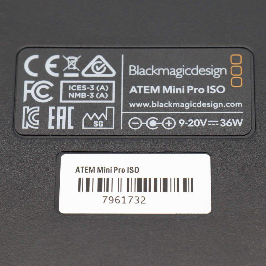 ボーナスストア+5％【美品】Blackmagic Design ATEM Mini Pro ISO ライブプロダクションスイッチャー ビデオミキサー ブラックマジックデザイン 本体 |  | 08