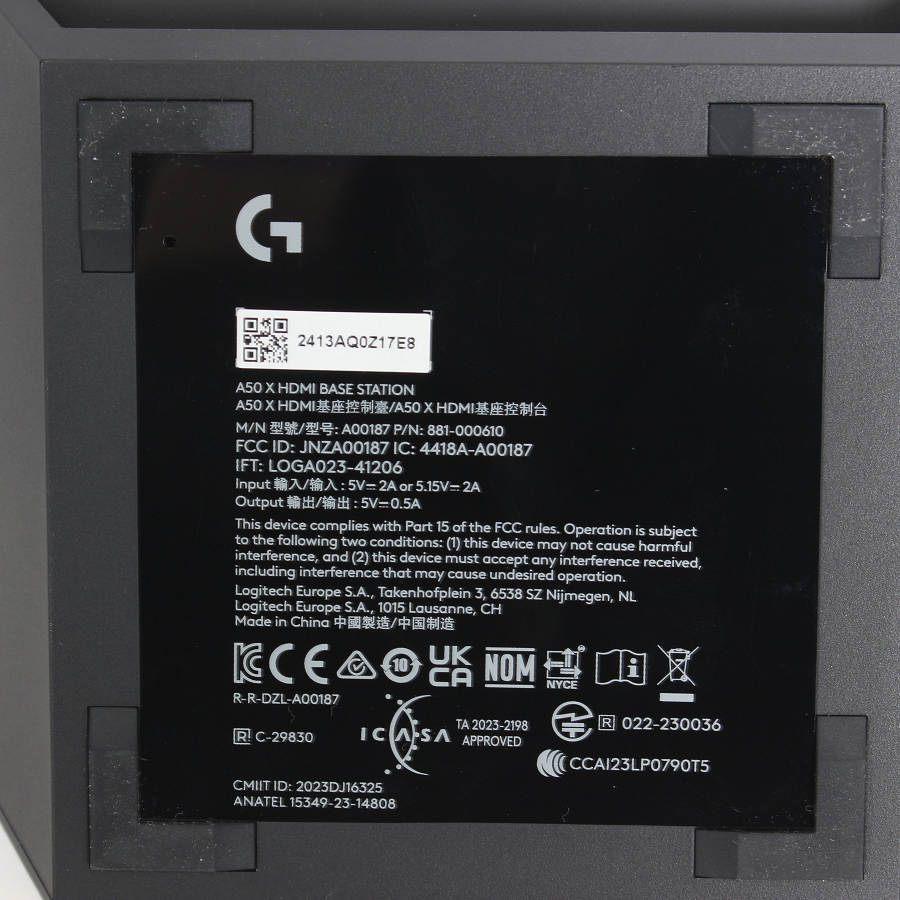 ボーナスストア+5％【美品】Logicool ASTRO A50 X A50X-BK ブラック ゲーミングヘッドセット ベースステーション ロジクール 本体 |  | 12