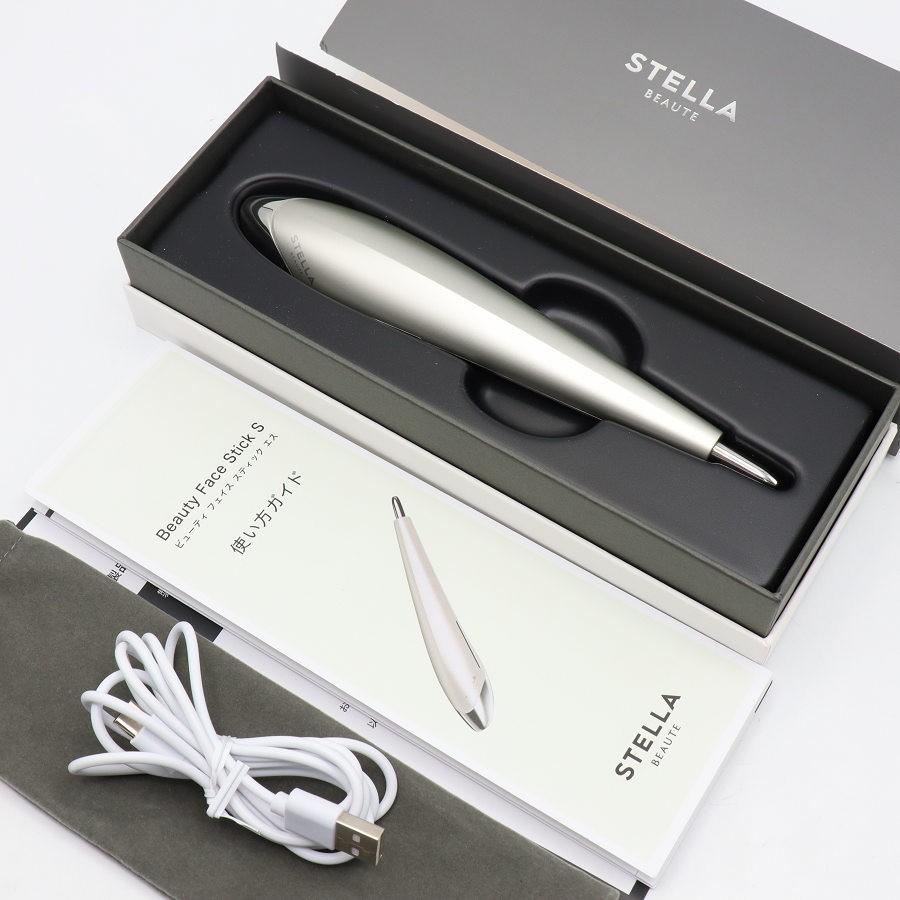 ボーナスストア+5％【美品】STELLA BEAUTE Beauty Face Stick S SB-BFS04-01 ルーセントムーン プラチナ 美顔器 ステラボーテ 本体 | 