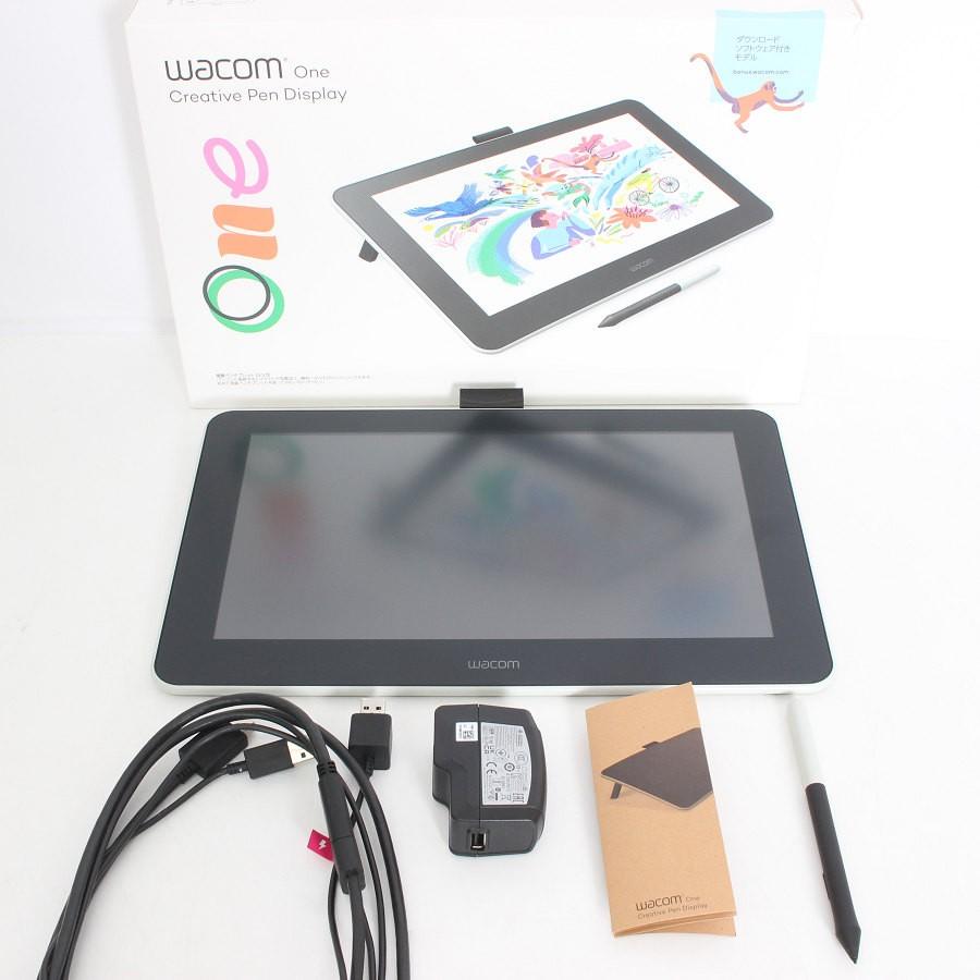WacomOne DTC133 (液晶タブ本体・フィルム・専用ペン・ケーブル付) Wacom 13.3インチ 液タブOne ブラシセット