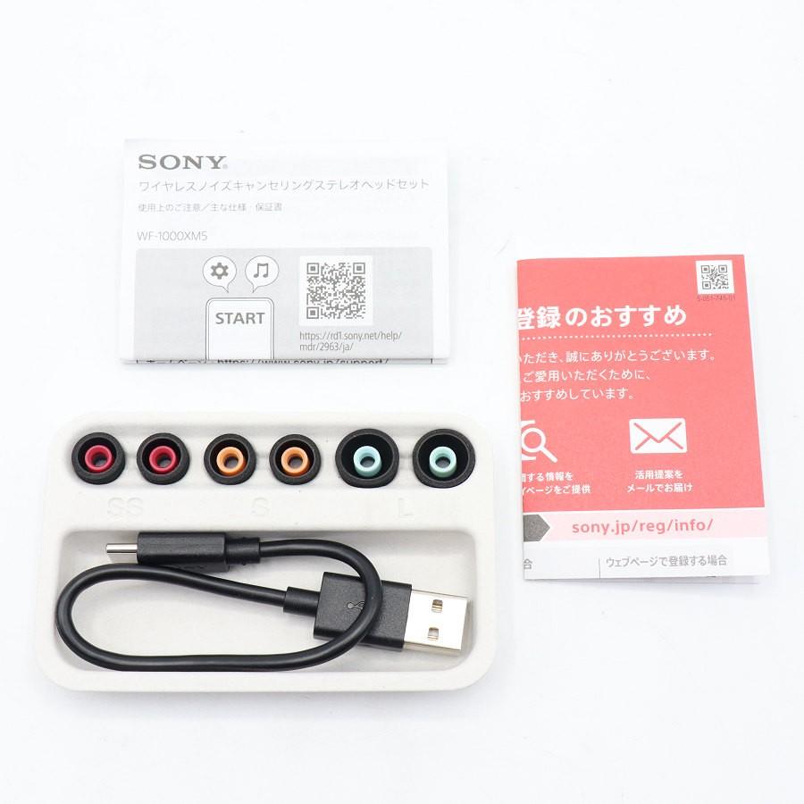 ボーナスストア+5％【美品】SONY WF-1000XM5-B ブラック ワイヤレス