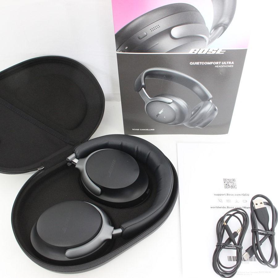 ボーナスストア+5％【美品】BOSE QuietComfort Ultra Headphones ブラック 空間オーディオ対応 ヘッドホン ボーズ 本体 | 
