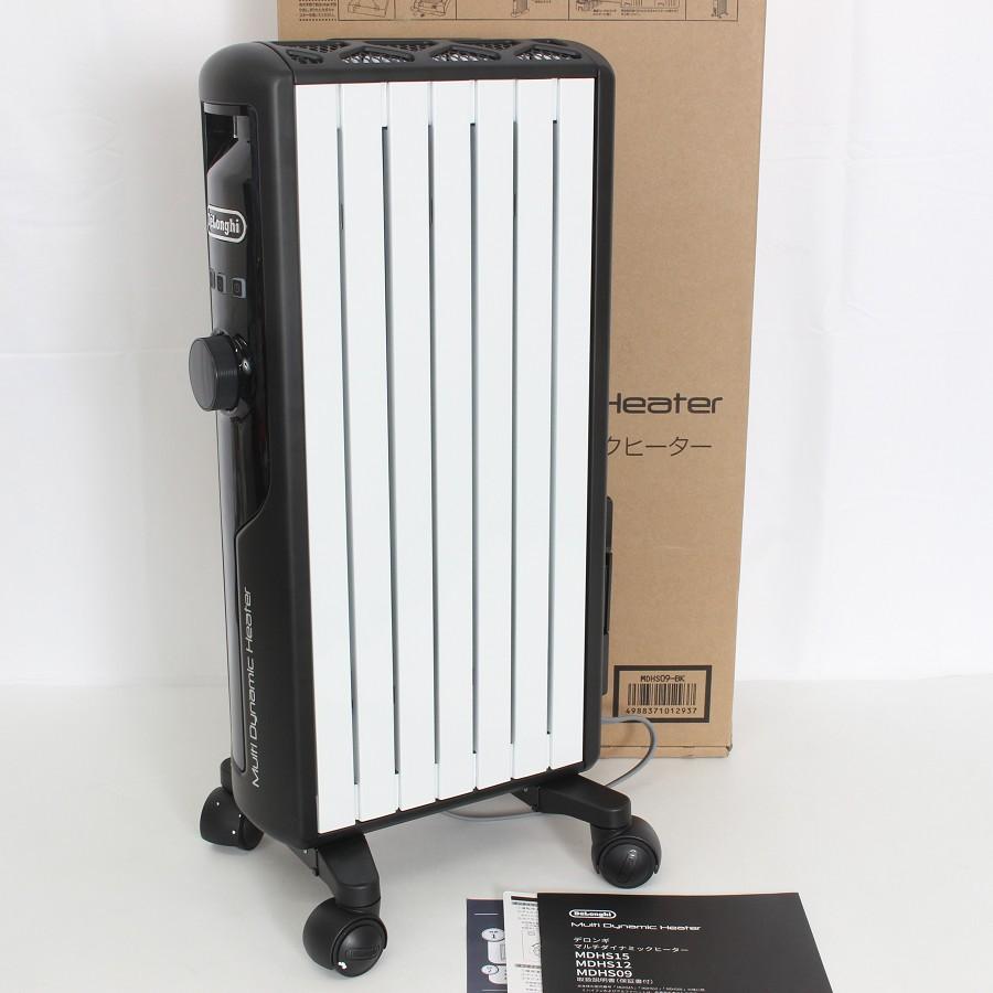 ボーナスストア+5％【美品】デロンギ マルチダイナミックヒーター MDHS09-BK ピュアホワイト＋マットブラック ゼロ風暖房 6〜8畳用 DeLonghi 本体 | 