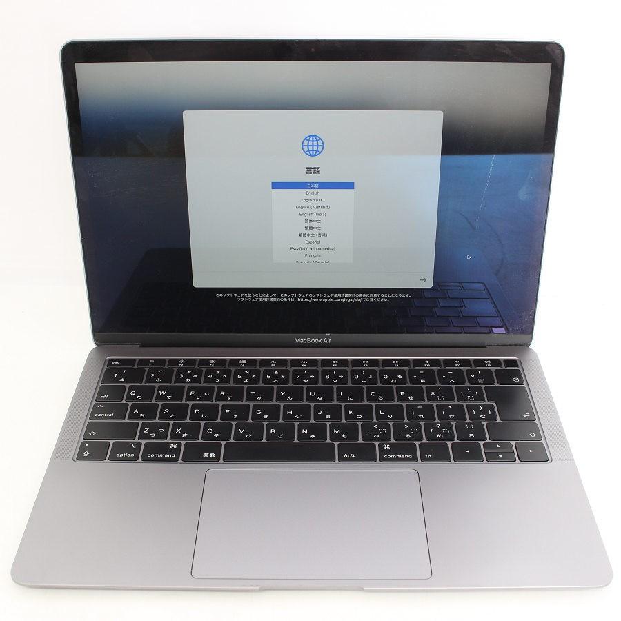ボーナスストア+5％【美品】Apple MacBook Air 13.3インチ MRE92J/A スペースグレイ 256GB Retinaディスプレイ ノートパソコン アップルの画像