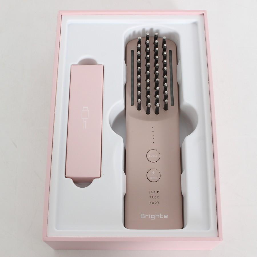 ボーナスストア+5％【新品】Brighte ELEKI BRUSH+ BRT-FSB180 ピンク 美顔器 EMS フェイスケア ブライト エレキブラシ 本体 |  | 01