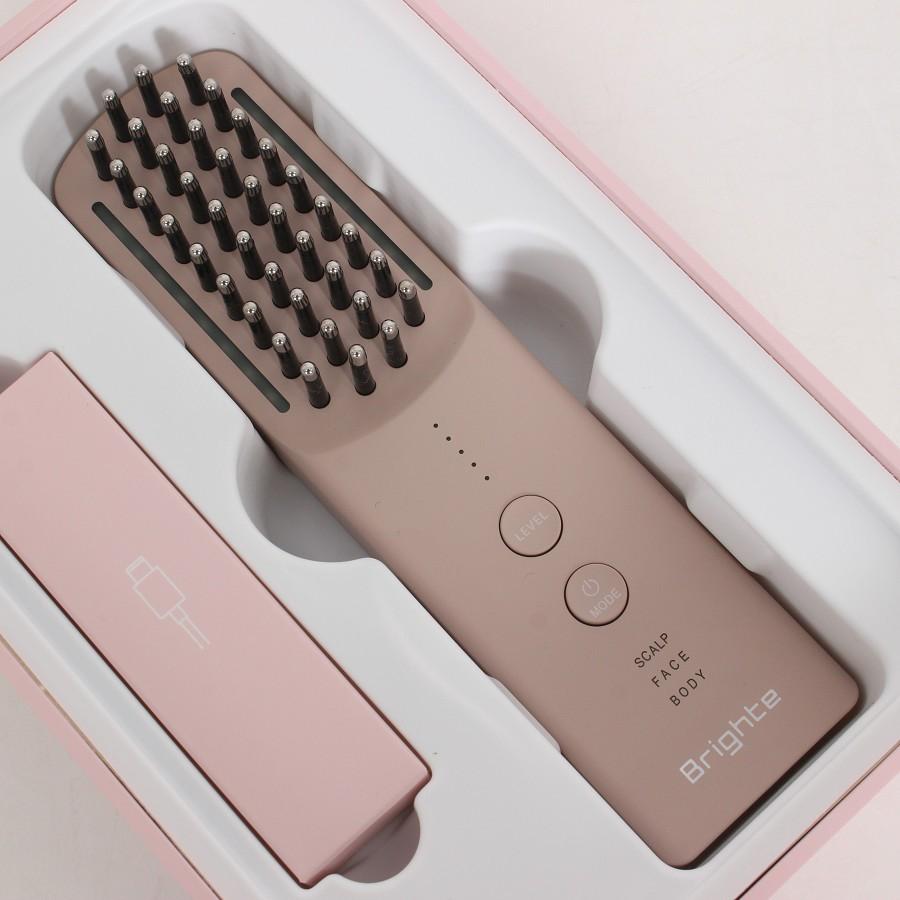 ボーナスストア+5％【新品】Brighte ELEKI BRUSH+ BRT-FSB180 ピンク 美顔器 EMS フェイスケア ブライト エレキブラシ 本体 |  | 02