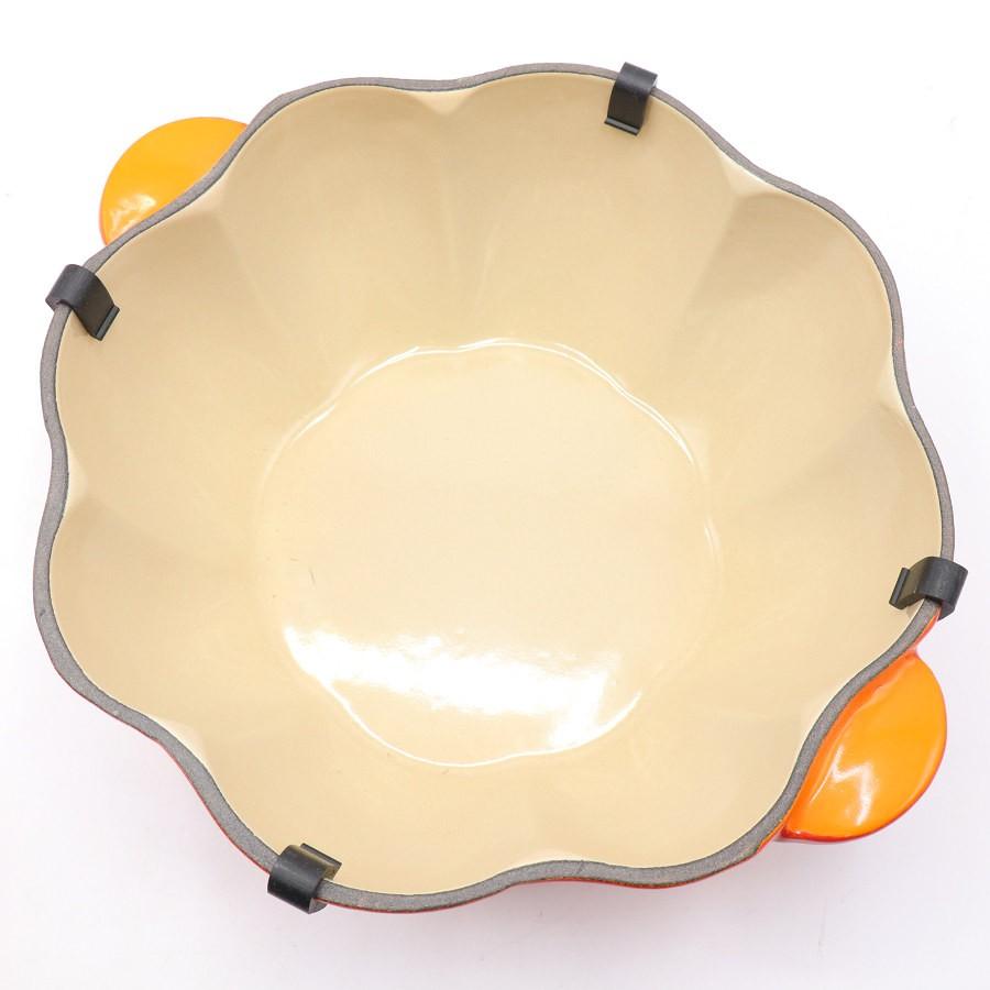 ボーナスストア+5％【新品】ル・クルーゼ ココット パンプキン 22cm ホーロー 両手鍋 |  | 03