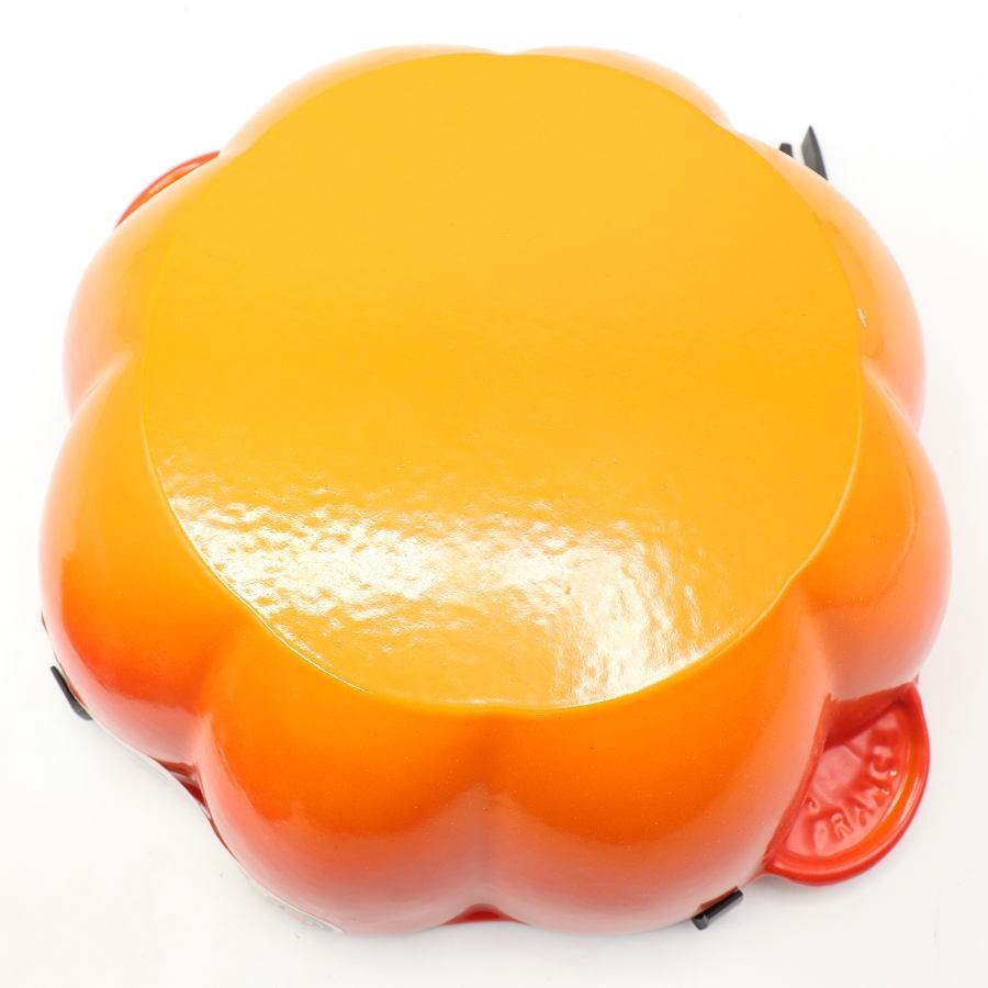 ボーナスストア+5％【新品】ル・クルーゼ ココット パンプキン 22cm ホーロー 両手鍋 |  | 04