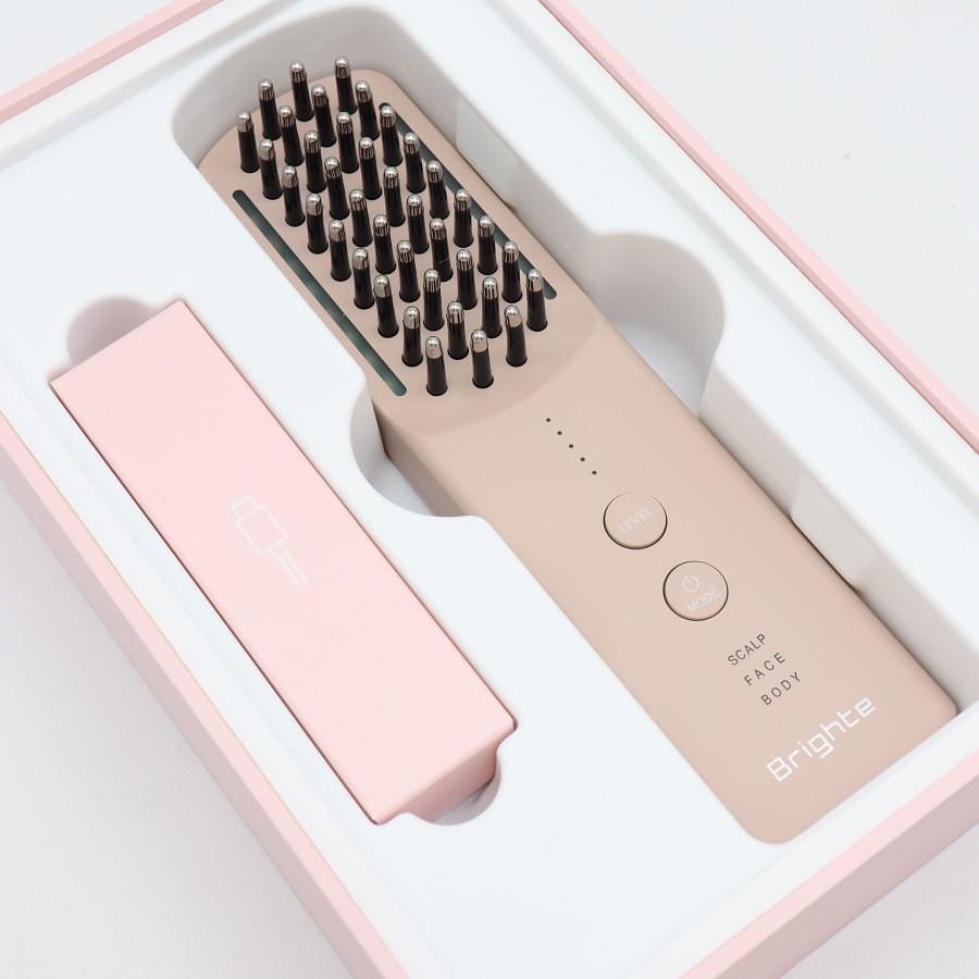 ボーナスストア+5％【新品】Brighte ELEKI BRUSH+ BRT-FSB180PK ピンク 美顔器 EMS フェイスケア ブライト エレキブラシ 本体 |  | 01