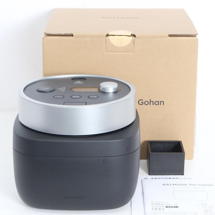 ボーナスストア+5％【美品】BALMUDA The Gohan K08A-BK ブラック 3合炊き 電気炊飯器 バルミューダ ザ ゴハン 本体 | 