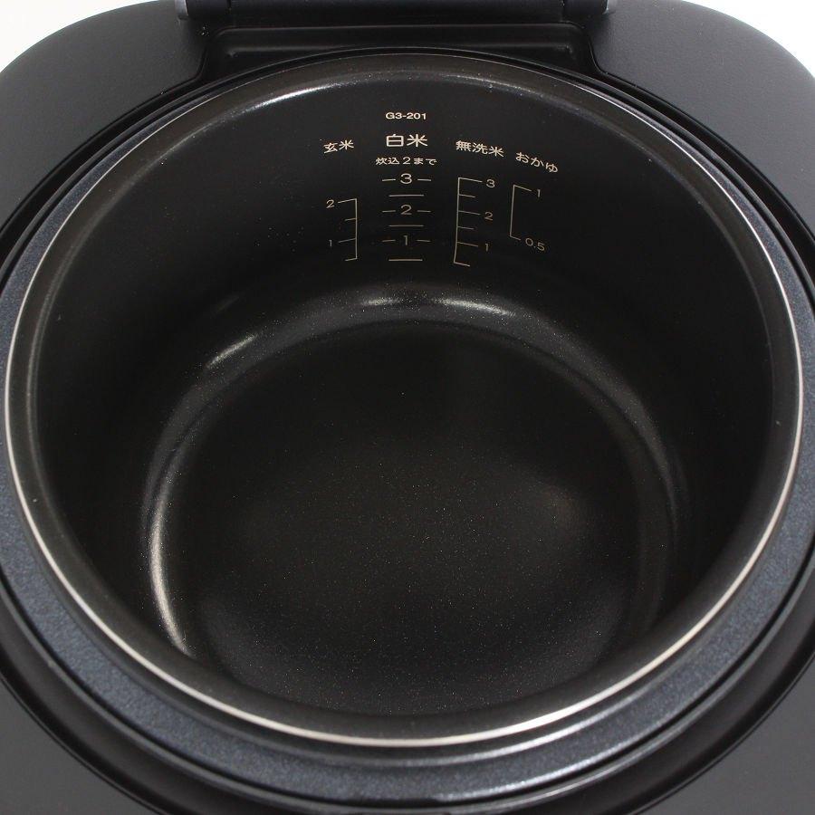 ボーナスストア+5％【美品】BALMUDA The Gohan K08A-BK ブラック 3合炊き 電気炊飯器 バルミューダ ザ ゴハン 本体 |  | 05