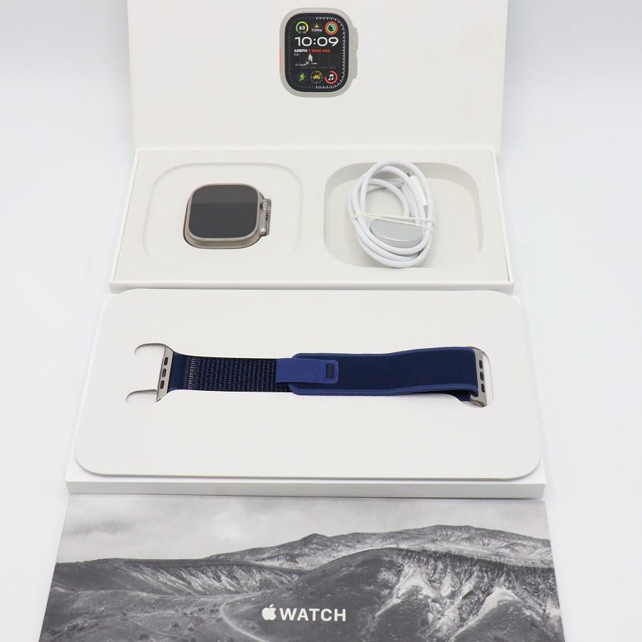 ボーナスストア+5％【美品】Apple Watch Ultra2 GPS+Cellular 49mm MX4L3J/A チタニウムケース/ナチュラル・ブルートレイルループ M/L アップルウォッチ 本体 | 