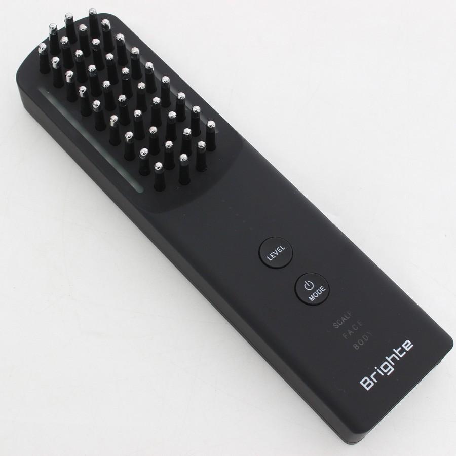 ボーナスストア+5％【美品】Brighte ELEKI BRUSH+ BRT-FSB180 ブラック エレキコーム付 美顔器 EMS フェイスケア ブライト エレキブラシ 本体 |  | 01