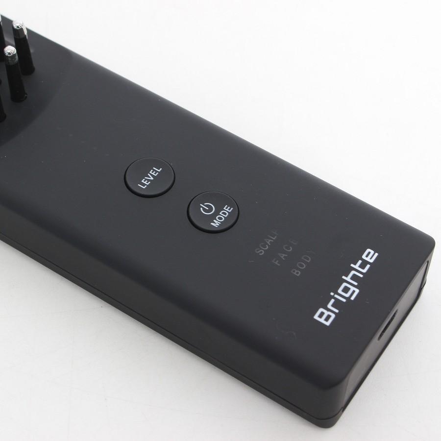 ボーナスストア+5％【美品】Brighte ELEKI BRUSH+ BRT-FSB180 ブラック エレキコーム付 美顔器 EMS フェイスケア ブライト エレキブラシ 本体 |  | 03