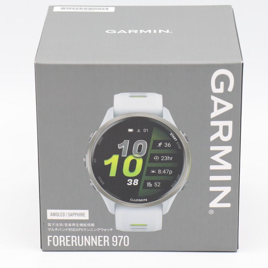 ボーナスストア+5％【新品】GARMIN Forerunner 970 010-02969-51 White/Amp Yellow スマートウォッチ ガーミン フォアランナー 本体の画像