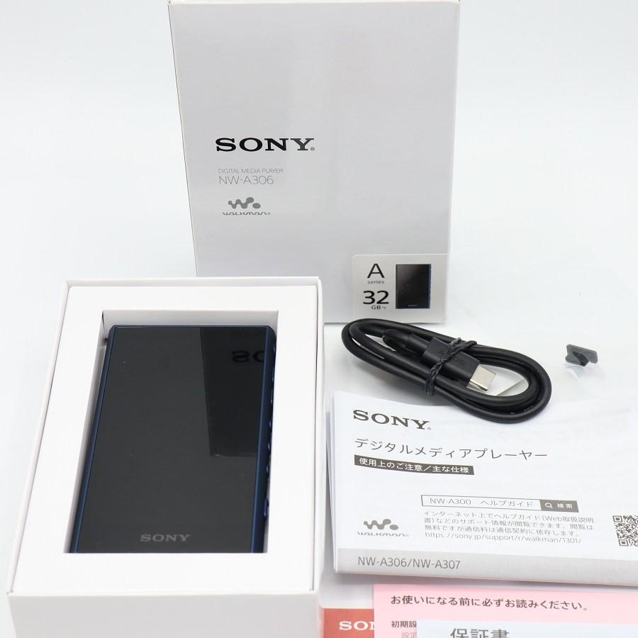ボーナスストア+5％【美品】SONY WALKMAN NW-A306-L 32GB ブルー A300 