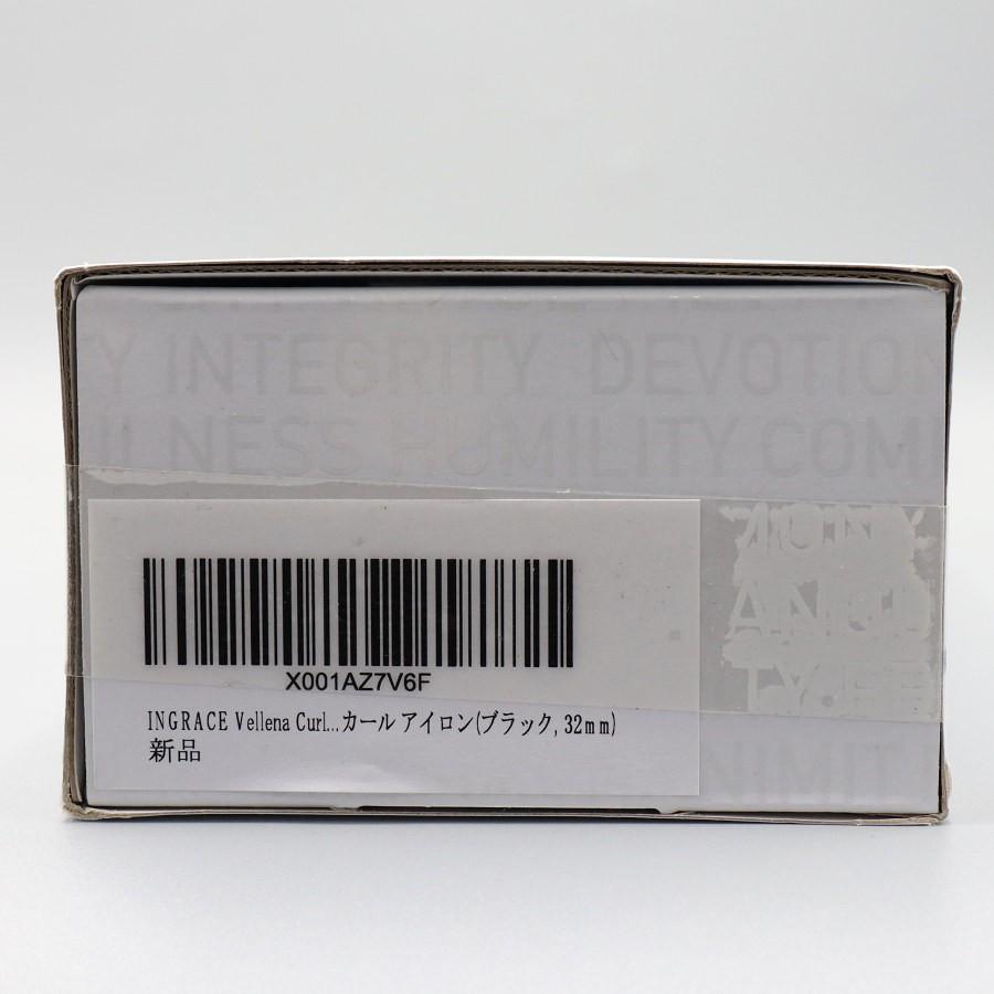 ボーナスストア+5％【新品未開封】INGRACE Vellena curl iron 32mm MBM003A-K32 ブラック イングレイス ヴェレナ カールアイロン ヘアアイロン 本体 |  | 04