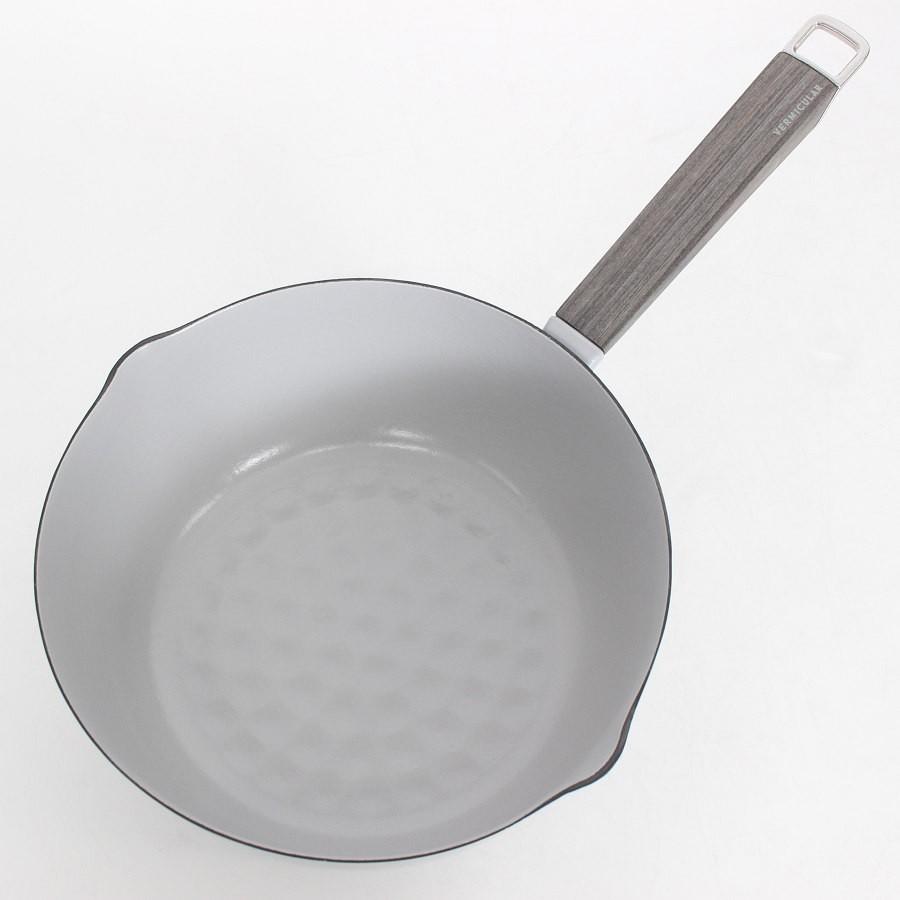 ボーナスストア+5％【新品】バーミキュラ ユキヒラ 20cm YH20-GY オイスターグレー 専用レシピブック付き 鋳物ホーロー 雪平鍋 片手鍋 本体 |  | 01