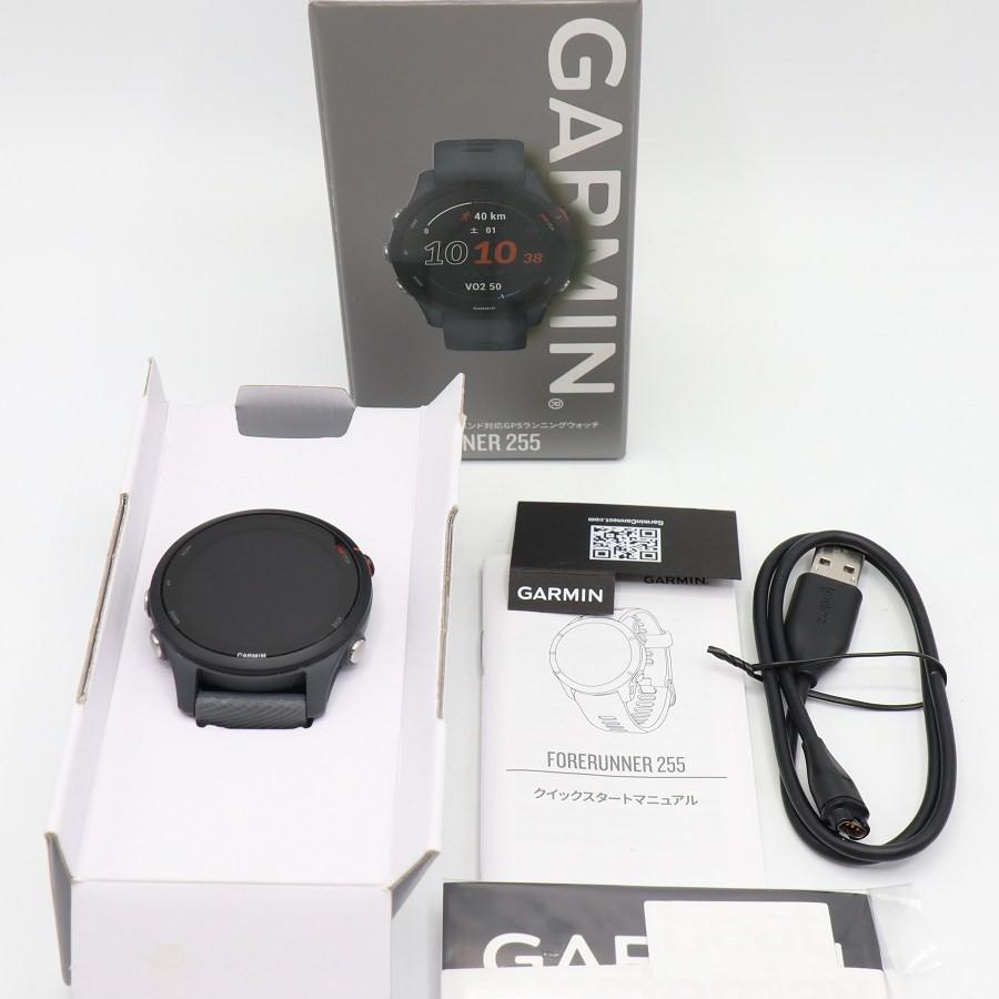 ボーナスストア+5％【美品】GARMIN Forerunner 255 Slate Grey
