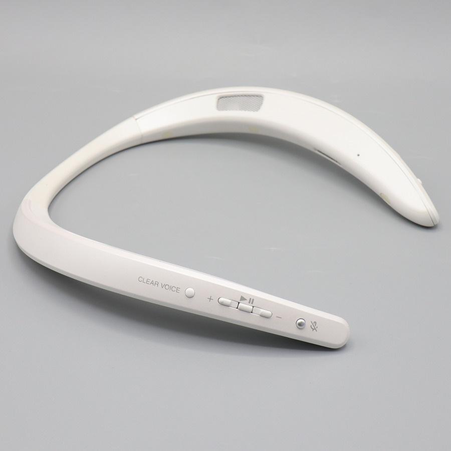 ボーナスストア+5％【美品】シャープ AQUOSサウンドパートナー AN-SS3-W ホワイト ウェアラブルネックスピーカー Bluetooth対応 SHARP アクオス 本体 |  | 03