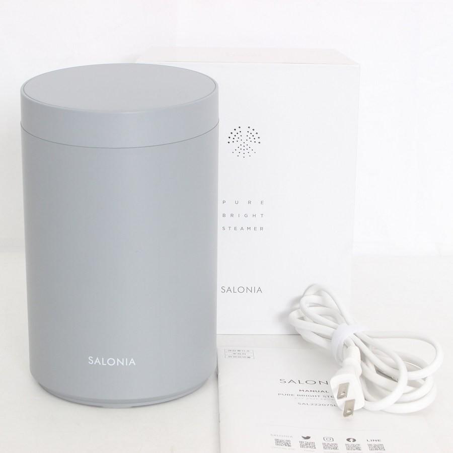 ボーナスストア+5％【美品】SALONIA ピュアブライト スチーマー SAL22207SL フェイススチーマー 美顔器 化粧水ミスト スキンケア サロニア 本体 | 