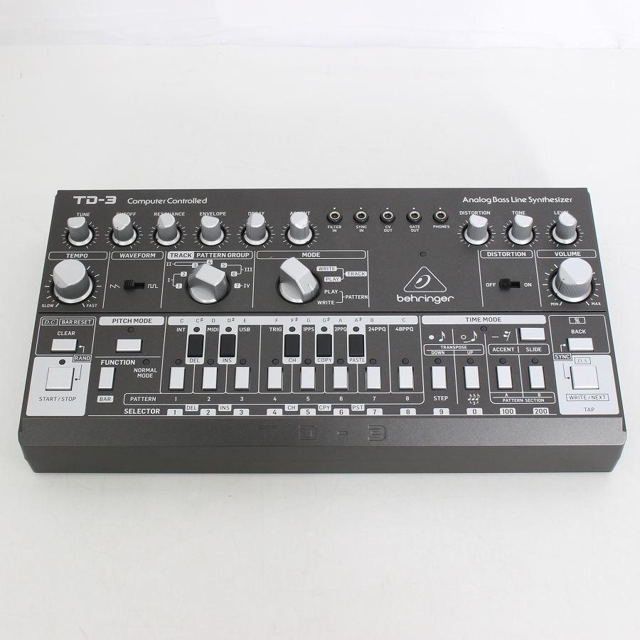 ボーナスストア+5％【美品】BEHRINGER TD-3-BK ブラック アナログベースラインシンセサイザー ベリンガー 本体 |  | 01