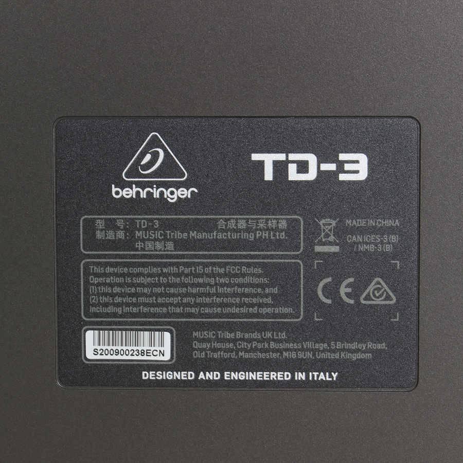 ボーナスストア+5％【美品】BEHRINGER TD-3-BK ブラック アナログベースラインシンセサイザー ベリンガー 本体 |  | 07