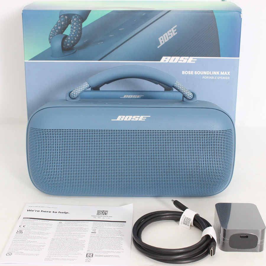 ボーナスストア+5％【美品】BOSE SoundLink Max Portable Speaker ブルーダスク ワイヤレスポータブルスピーカー ボーズ 本体 | 