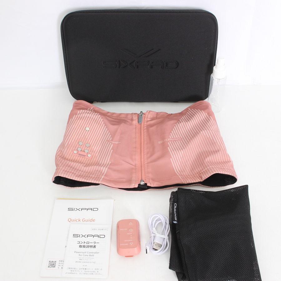 【ボーナスストア+5％】MTG SIXPAD Powersuit Core Belt SE-BS-05B-M ピンク EMS シックスパッド パワースーツ コアベルト 本体 | 