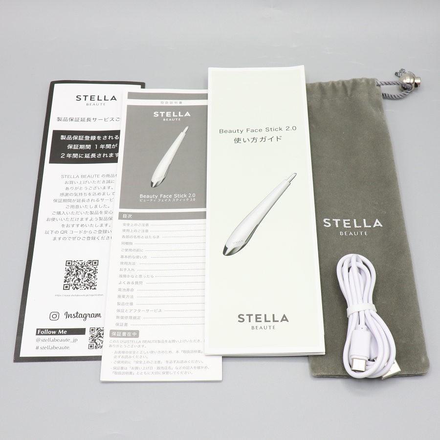 ボーナスストア+5％【美品】STELLA BEAUTE Beauty Face Stick 2.0 SB-BFS02-WH スノーフォールホワイト 美顔器 ステラボーテ 本体 |  | 08