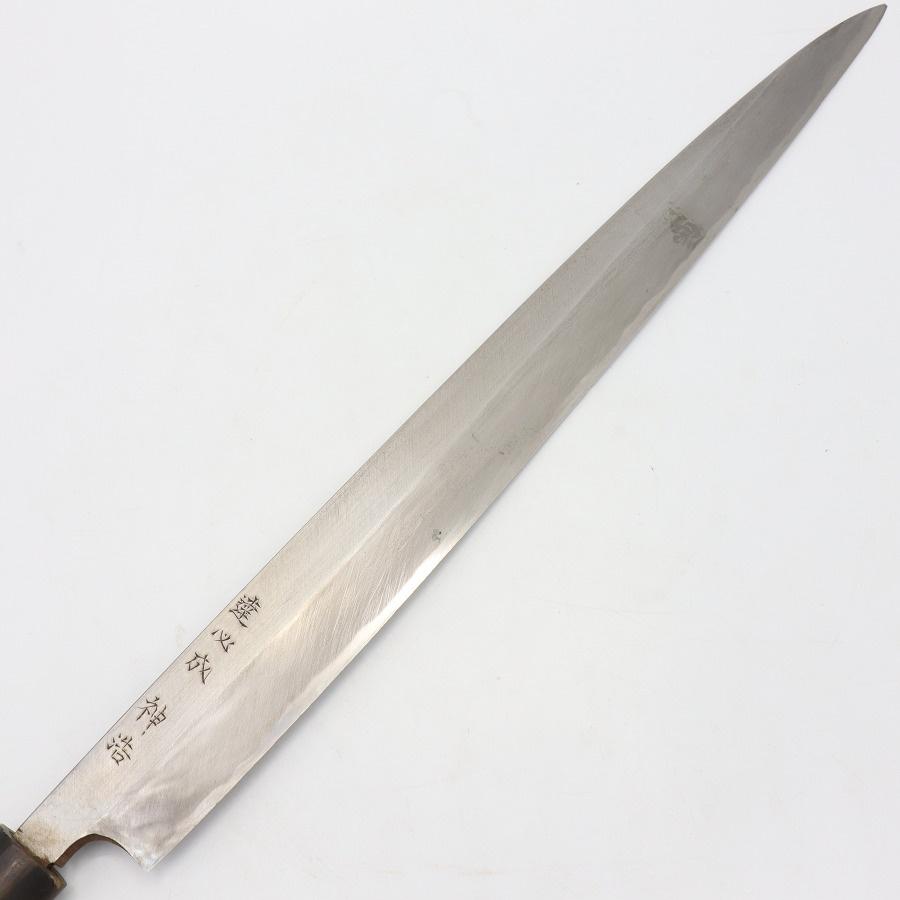 【ボーナスストアPlus】源正吉 柳包丁 尺二 栗型柄 鞘付 刃渡り約355mm 和包丁 柳刃 |  | 02