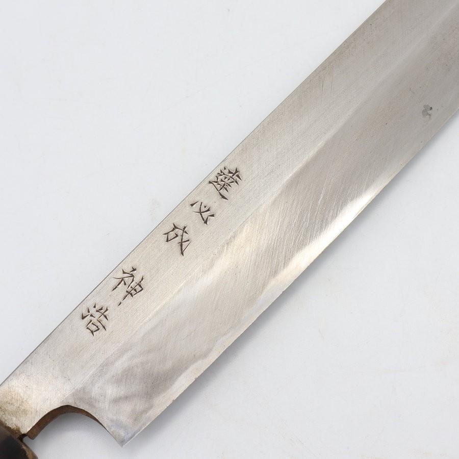 【ボーナスストアPlus】源正吉 柳包丁 尺二 栗型柄 鞘付 刃渡り約355mm 和包丁 柳刃 |  | 03