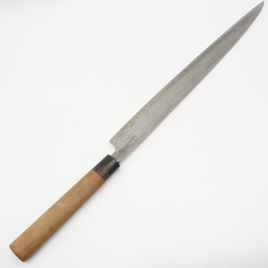 【ボーナスストアPlus】源正吉 柳包丁 尺二 栗型柄 鞘付 刃渡り約355mm 和包丁 柳刃 |  | 05