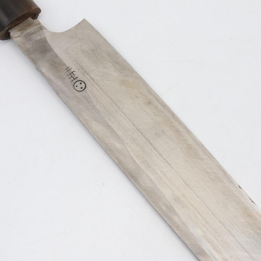 【ボーナスストアPlus】源正吉 柳包丁 尺二 栗型柄 鞘付 刃渡り約355mm 和包丁 柳刃 |  | 07